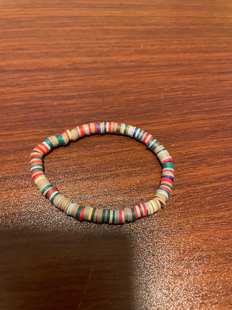 Multicolor Heishi Bead Stretch Bracelet - Lightweight Women’s Bracelet